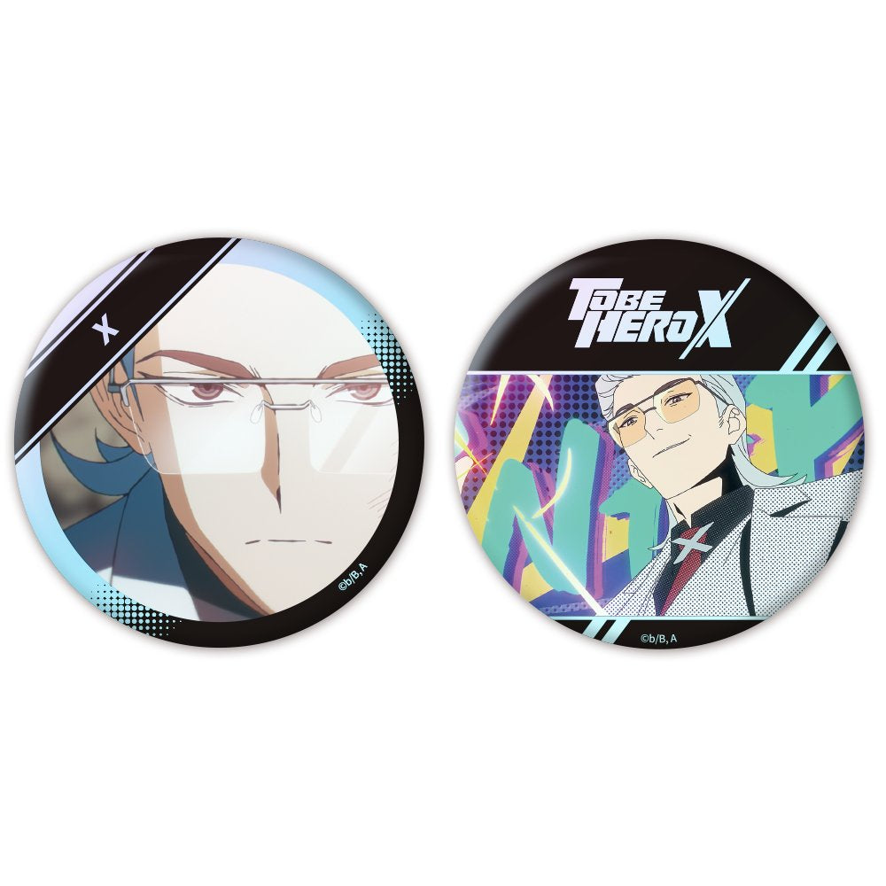 「TO BE HERO X」オーロラ缶バッジ2個セット X - 公式商品画像 | AniSmile