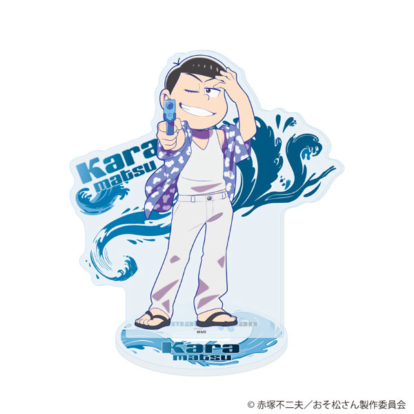 アクリルスタンド「おそ松さん」02/カラ松 ウォーターフェスver.(描き下ろしイラスト) - 公式商品画像 | AniSmile