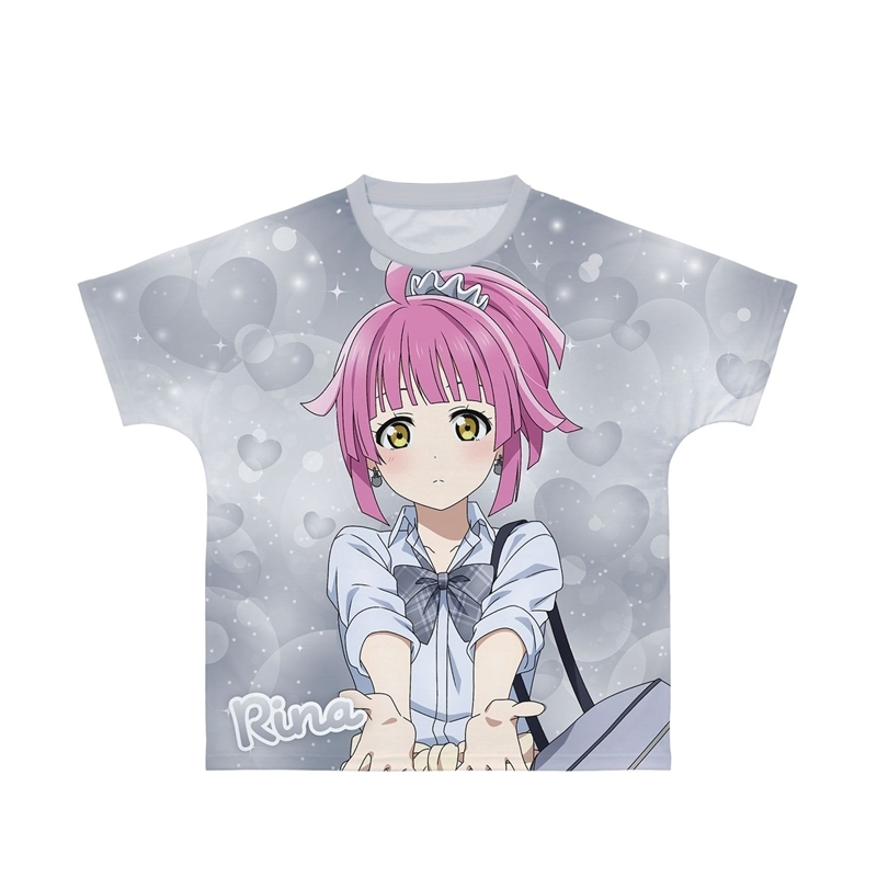 ラブライブ!虹ヶ咲学園スクールアイドル同好会 描き下ろし 天王寺璃奈 ギャル制服ver. フルグラフィックTシャツユニセックス(サイズ/L) - 公式商品画像 | AniSmile