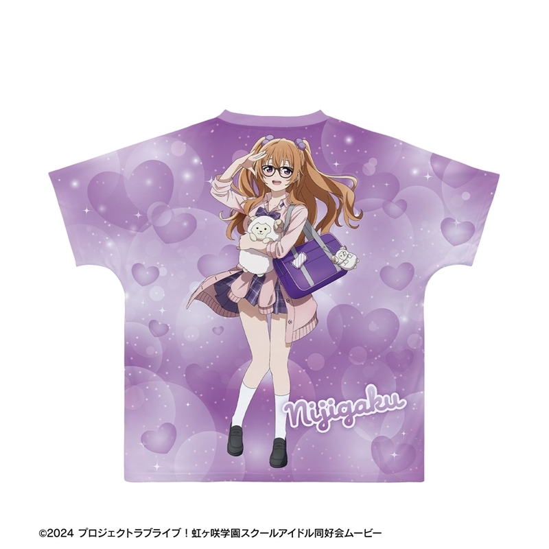 ラブライブ!虹ヶ咲学園スクールアイドル同好会 描き下ろし 近江彼方 ギャル制服ver. フルグラフィックTシャツユニセックス(サイズ/XXXL) 画像 3 | AniSmile