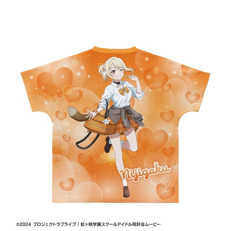 ラブライブ!虹ヶ咲学園スクールアイドル同好会 描き下ろし 宮下 愛 ギャル制服ver. フルグラフィックTシャツユニセックス(サイズ/XXXL) 画像 3 | AniSmile