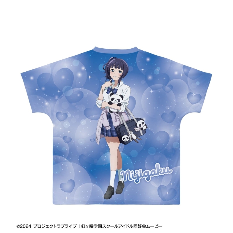 ラブライブ!虹ヶ咲学園スクールアイドル同好会 描き下ろし 朝香果林 ギャル制服ver. フルグラフィックTシャツユニセックス(サイズ/XXL) 画像 3 | AniSmile