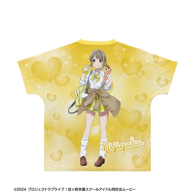 ラブライブ!虹ヶ咲学園スクールアイドル同好会 描き下ろし 中須かすみ ギャル制服ver. フルグラフィックTシャツユニセックス(サイズ/XL) 画像 3 | AniSmile