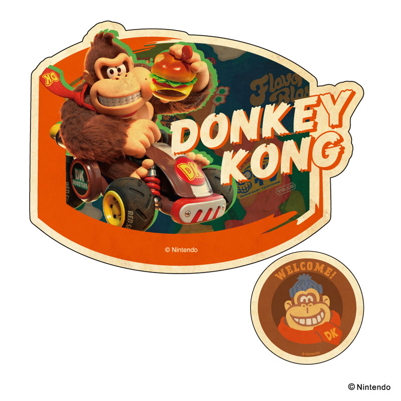 マリオカートワールド トラベルステッカー 2枚セット ⑧ドンキーコング 画像 2 | AniSmile