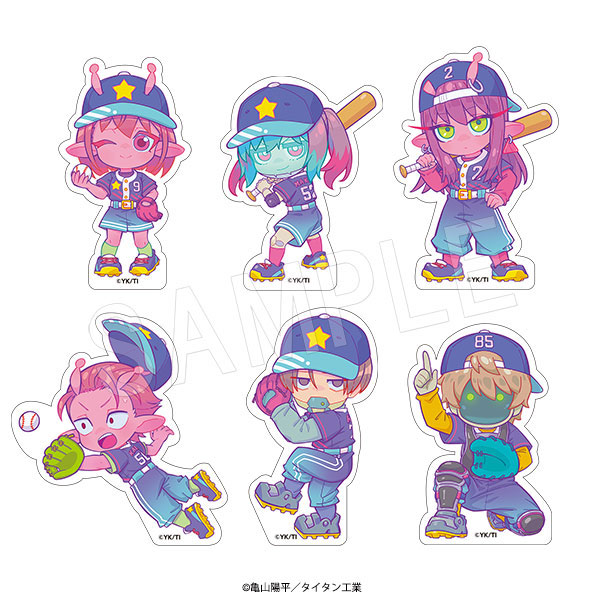 銀河特急 ミルキー☆サブウェイ ステッカーセット Baseball ver. - AniSmile