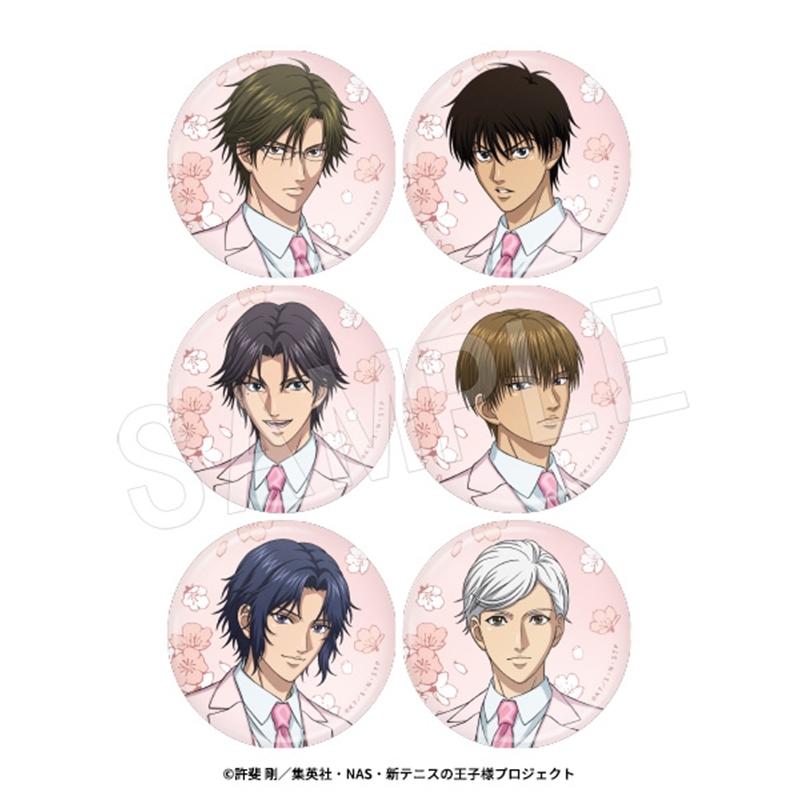新テニスの王子様 トレーディング和紙風缶バッジ SAKURA Style ver. 1pcs - 公式商品画像 | AniSmile