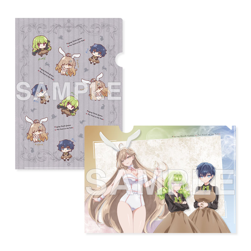 死亡遊戯で飯を食う。 クリアファイルセット CANDLE WOODS ver. 藍里&伽羅&萌黄 画像 2 | AniSmile