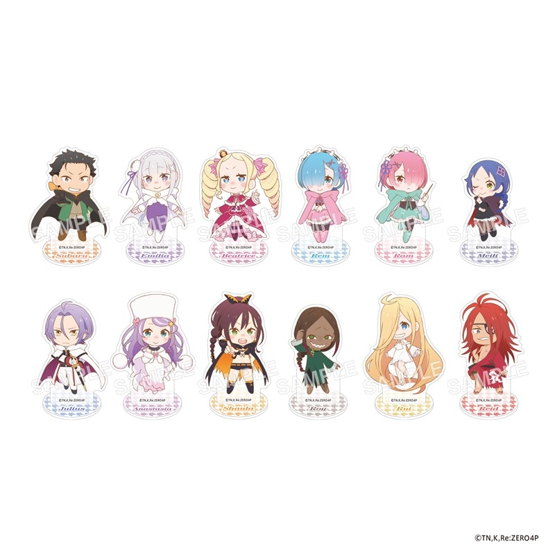 「Re:ゼロから始める異世界生活」4th season トレーディングミニキャラアクリルスタンドフィギュア PACK - 公式商品画像 | AniSmile