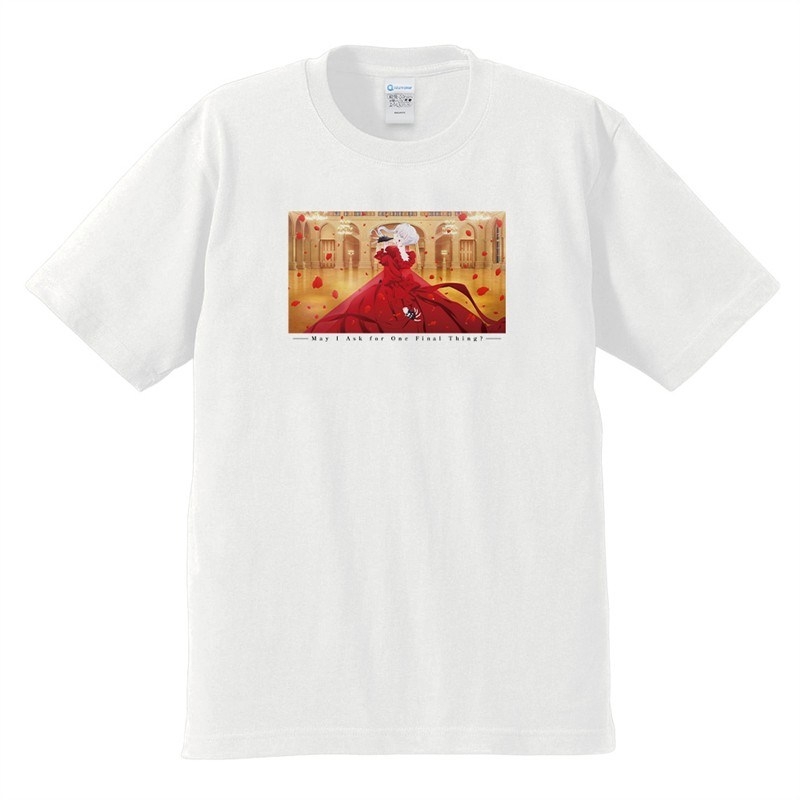 最後にひとつだけお願いしてもよろしいでしょうか Tシャツ スカーレット ティザービジュアルver. Lサイズ 画像 2 | AniSmile