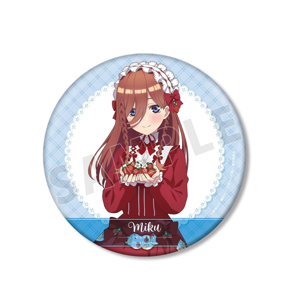 五等分の花嫁* 描き下ろし 中野三玖 ショートケーキイメージコーデver. BIG缶バッジ - 公式商品画像 | AniSmile