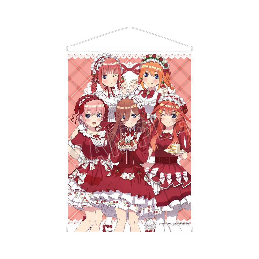 五等分の花嫁* 描き下ろし 集合 ショートケーキイメージコーデver. A1タペストリー - 公式商品画像 | AniSmile