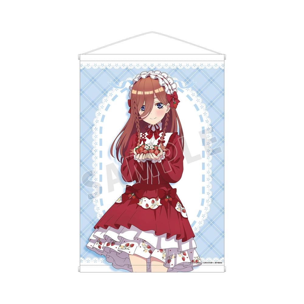 五等分の花嫁* 描き下ろし 中野三玖 ショートケーキイメージコーデver. A1タペストリー - 公式商品画像 | AniSmile