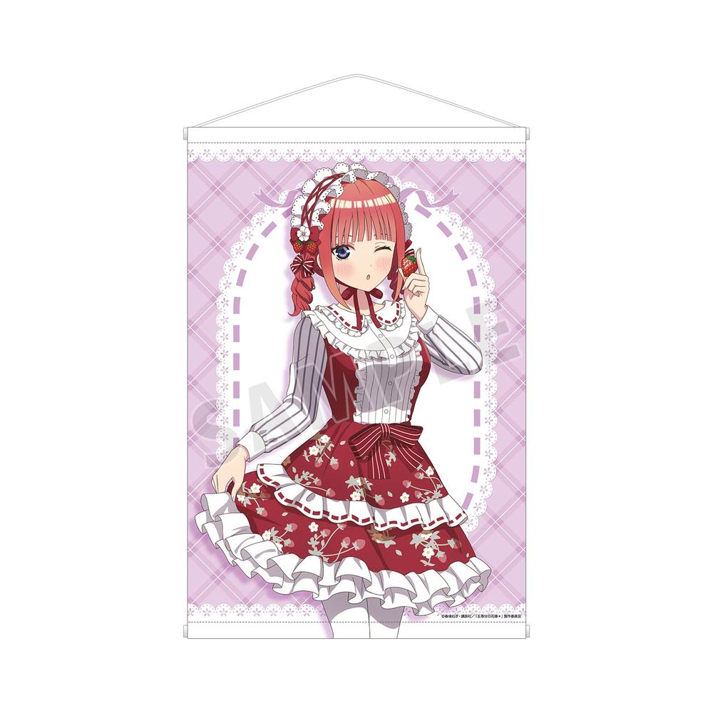 五等分の花嫁* 描き下ろし 中野二乃 ショートケーキイメージコーデver. A1タペストリー - 公式商品画像 | AniSmile
