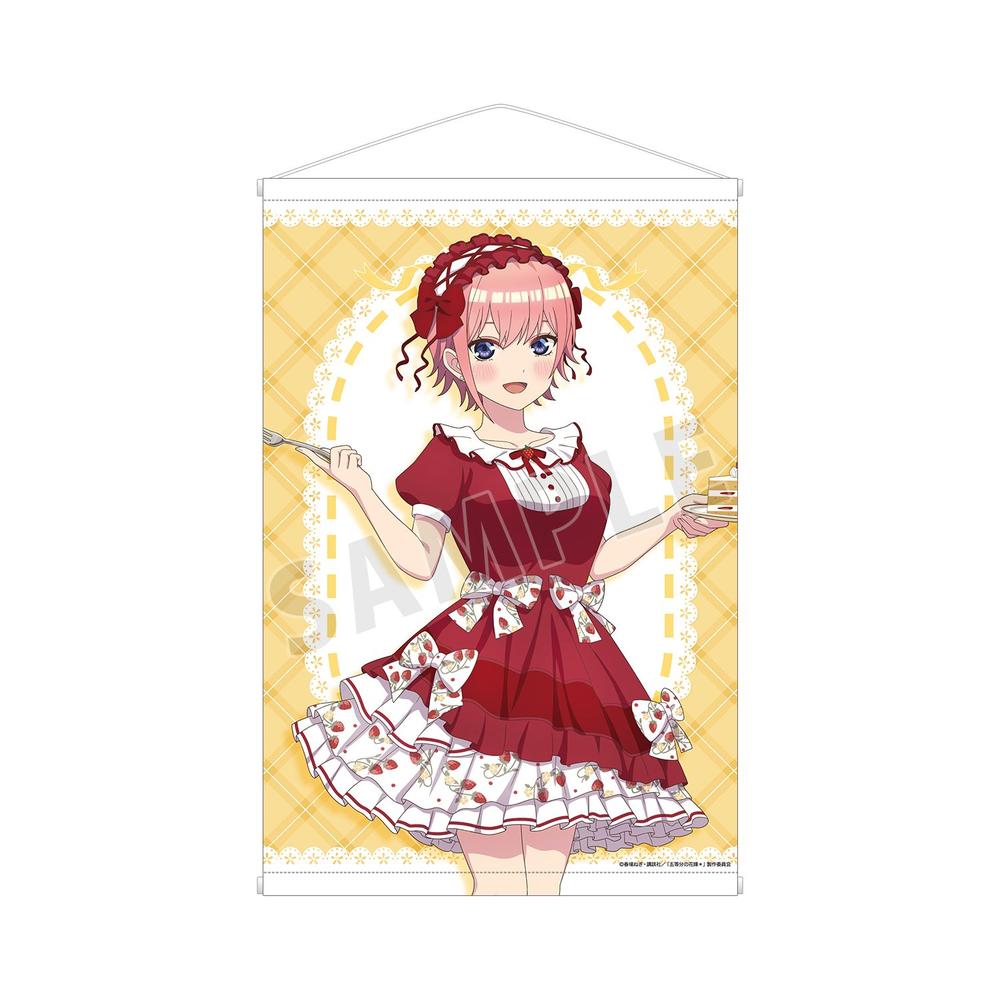 五等分の花嫁* 描き下ろし 中野一花 ショートケーキイメージコーデver. A1タペストリー - 公式商品画像 | AniSmile