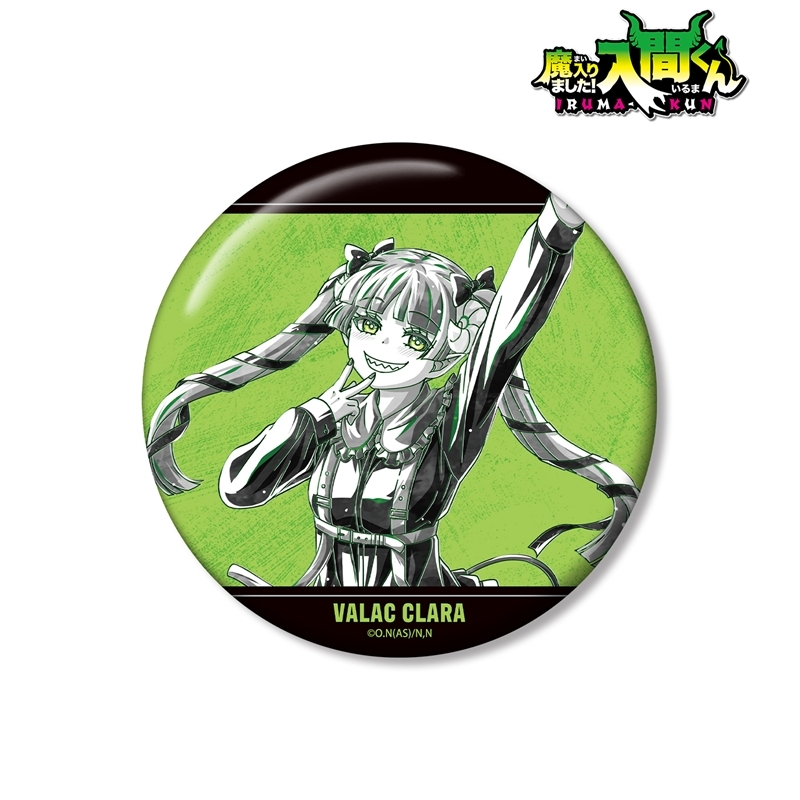 魔入りました!入間くん 描き下ろし ウァラク・クララ ブラックコーデver. Ani-Art BLACK LABEL 100mm缶バッジ 画像 2 | AniSmile