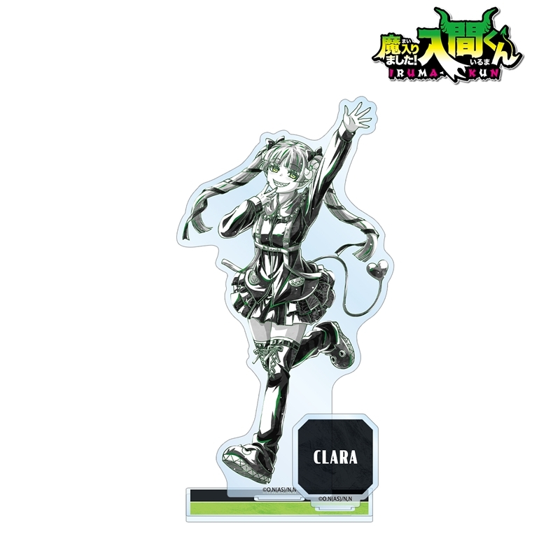 魔入りました!入間くん 描き下ろし ウァラク・クララ ブラックコーデver. Ani-Art BLACK LABEL パーツ付きBIGアクリルスタンド 画像 2 | AniSmile