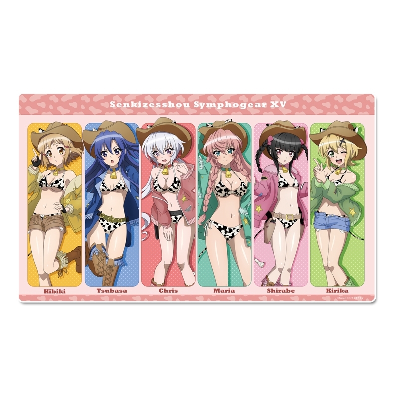 戦姫絶唱シンフォギアXV 描き下ろし デスクマット カウガールver. - official product image | AniSmile