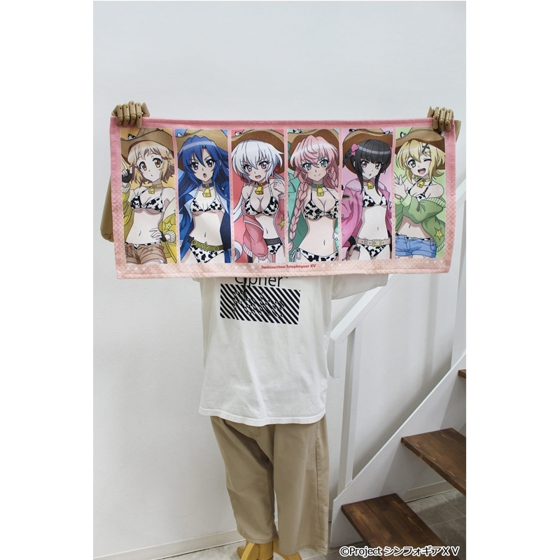 戦姫絶唱シンフォギアXV 描き下ろし スポーツタオル カウガールver. 图片 2 | AniSmile