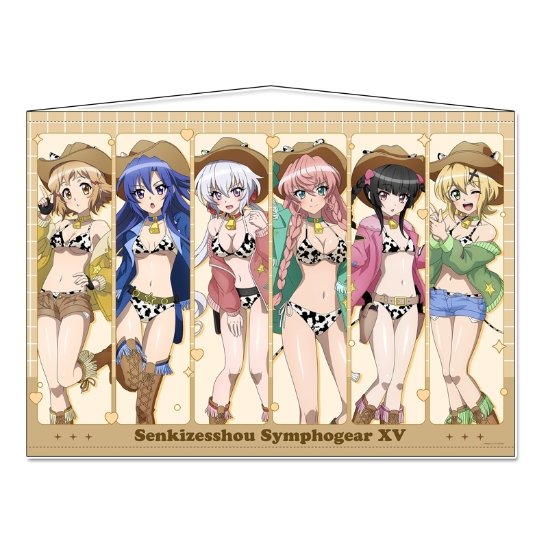 戦姫絶唱シンフォギアXV 描き下ろし B1タペストリー カウガールver. - AniSmile