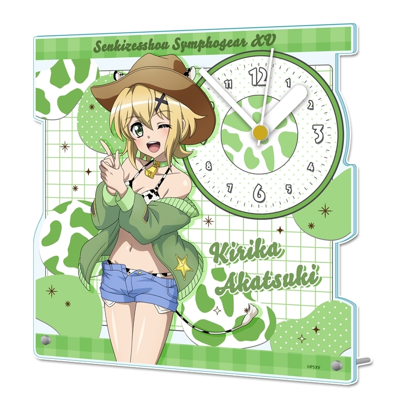 戦姫絶唱シンフォギアXV 描き下ろし アクリル置時計【暁 切歌】カウガールver. - 公式商品画像 | AniSmile