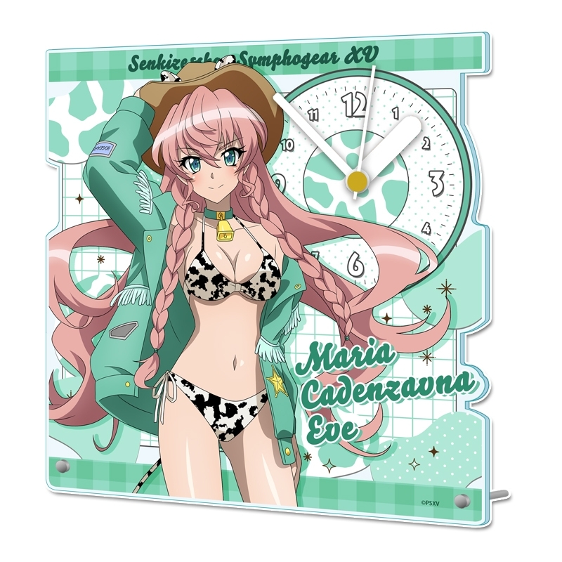 戦姫絶唱シンフォギアXV 描き下ろし アクリル置時計【マリア・カデンツァヴナ・イヴ】カウガールver. - 公式商品画像 | AniSmile