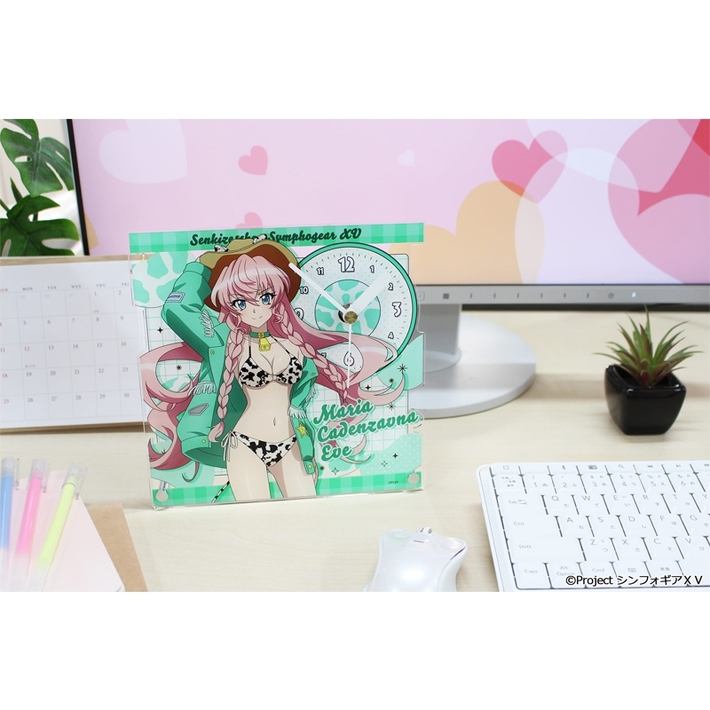 戦姫絶唱シンフォギアXV 描き下ろし アクリル置時計【マリア・カデンツァヴナ・イヴ】カウガールver. 画像 3 | AniSmile