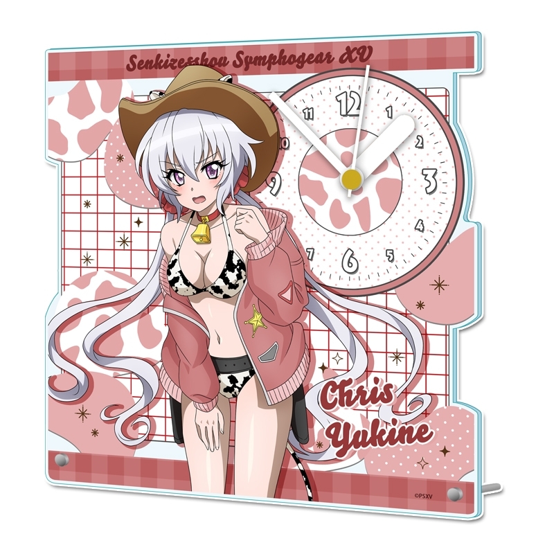 戦姫絶唱シンフォギアXV 描き下ろし アクリル置時計【雪音クリス】カウガールver. - 公式商品画像 | AniSmile