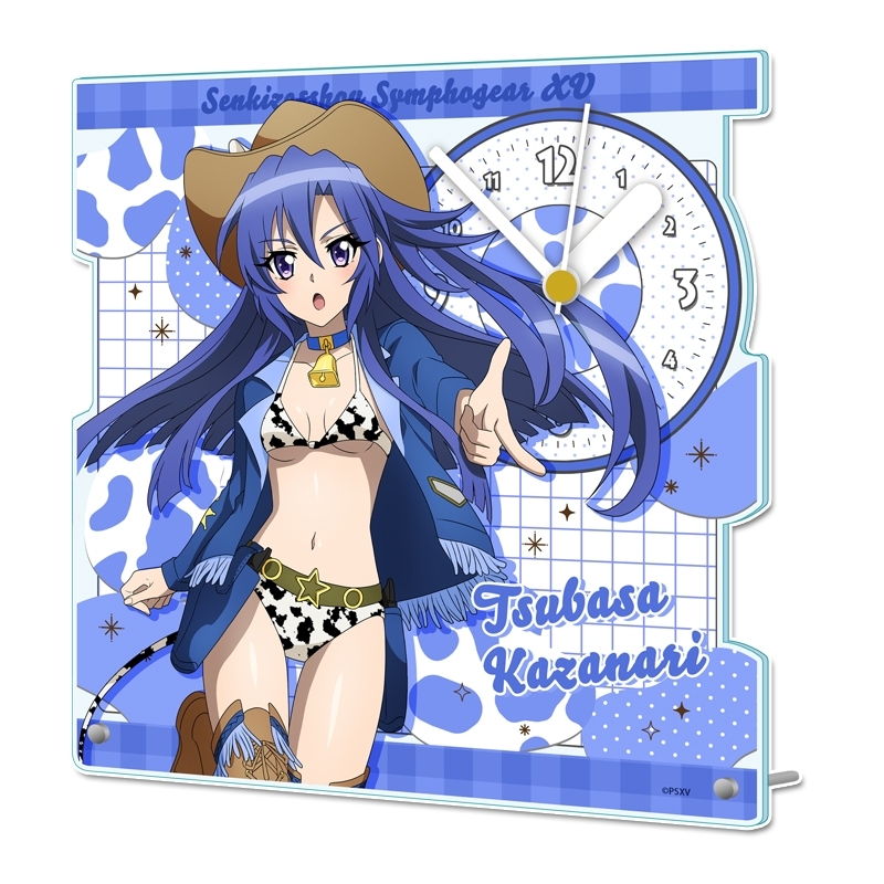 戦姫絶唱シンフォギアXV 描き下ろし アクリル置時計【風鳴 翼】カウガールver. - 公式商品画像 | AniSmile