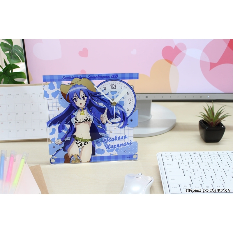 戦姫絶唱シンフォギアXV 描き下ろし アクリル置時計【風鳴 翼】カウガールver. 画像 3 | AniSmile