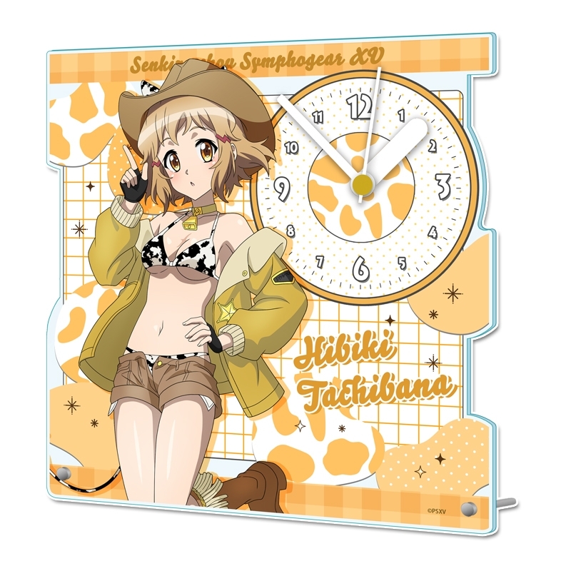 戦姫絶唱シンフォギアXV 描き下ろし アクリル置時計【立花 響】カウガールver. - AniSmile