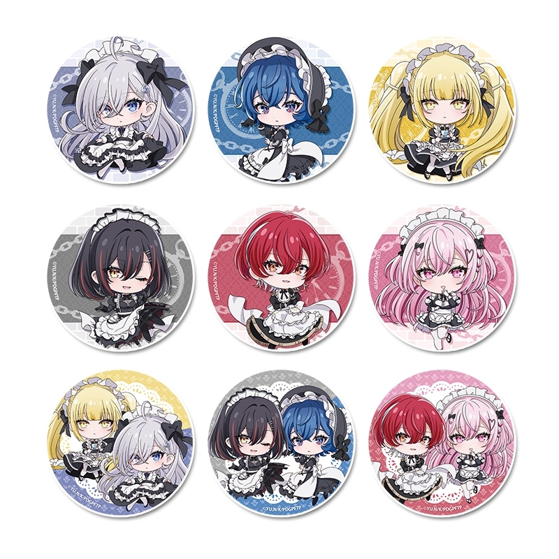 死亡遊戯で飯を食う。 ぷちちょこトレーディング缶バッジ - 公式商品画像 | AniSmile