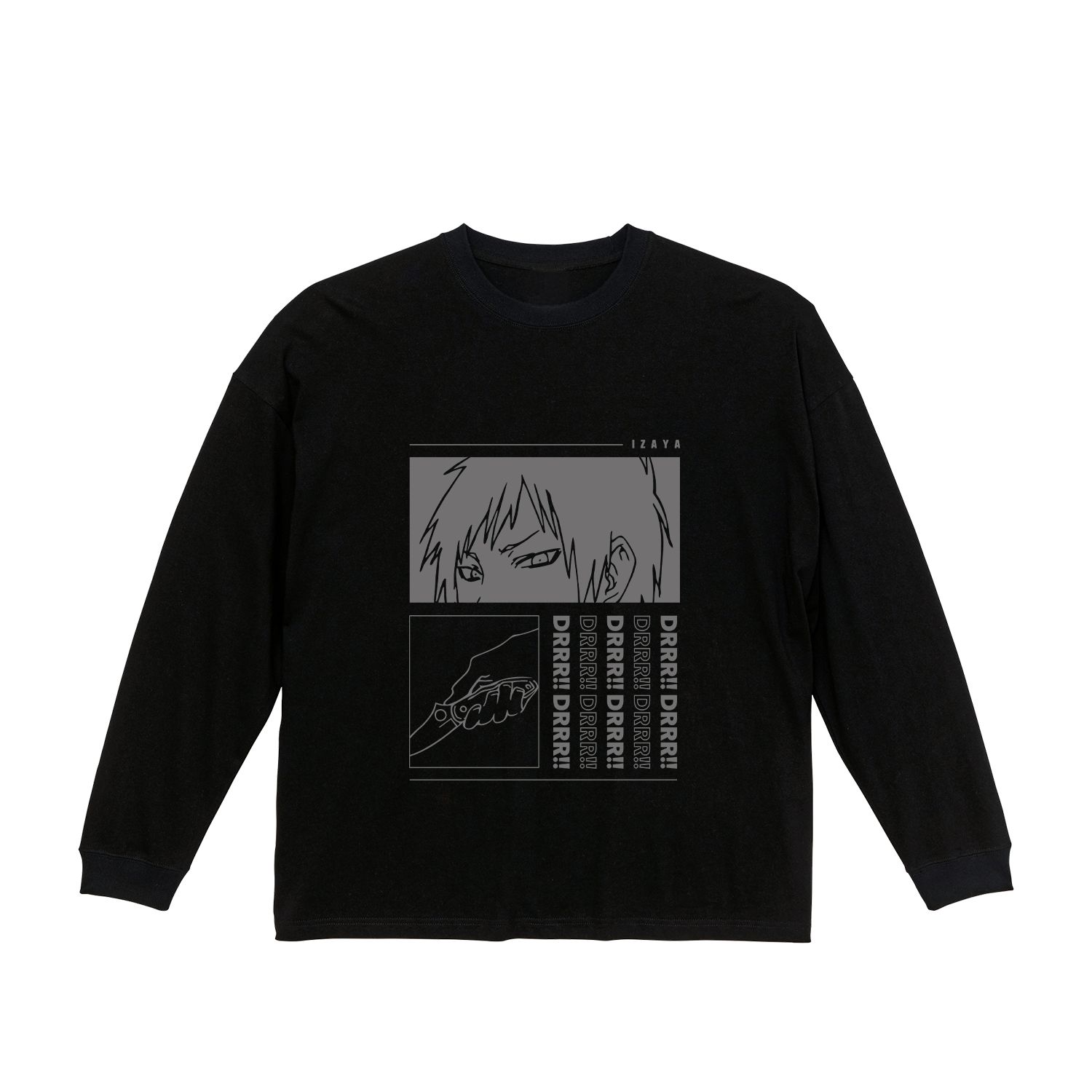 TVアニメ「デュラララ!!×2」 折原臨也 BIGシルエットロングTシャツユニセックス(サイズ/L) 画像 3 | AniSmile