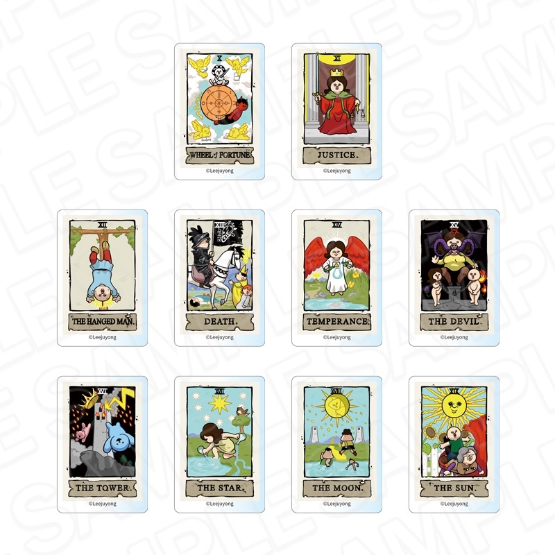 パンパンくんの日常 アクリルステッカー(ランダム) Tarot ver. - AniSmile