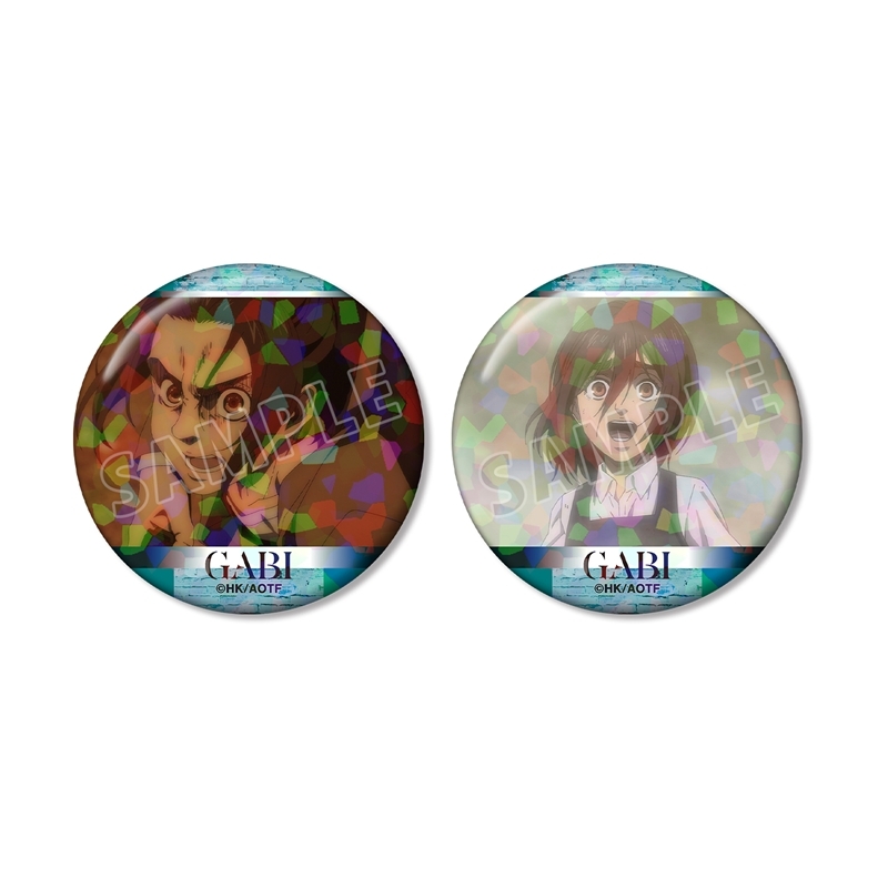 TVアニメ『進撃の巨人』 ガビ 場面写ホログラム缶バッジ2個セット - 公式商品画像 | AniSmile