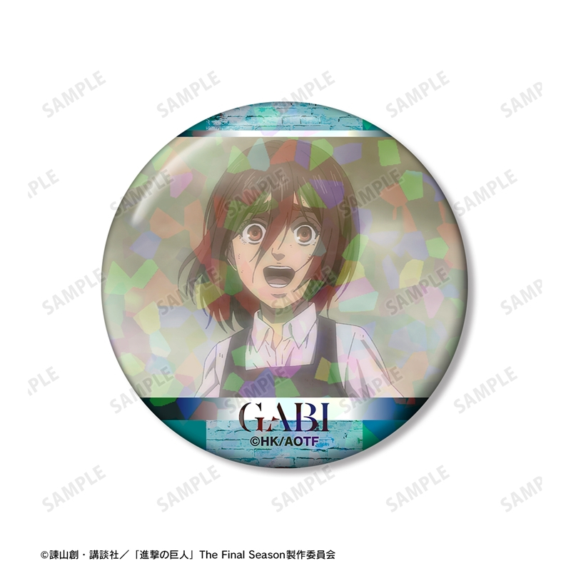 TVアニメ『進撃の巨人』 ガビ 場面写ホログラム缶バッジ2個セット 画像 4 | AniSmile