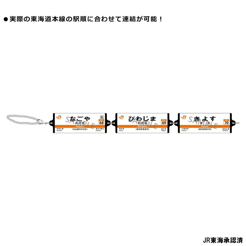 JR東海 つながる駅名標キーホルダー 東海道本線 「あつた」 画像 2 | AniSmile
