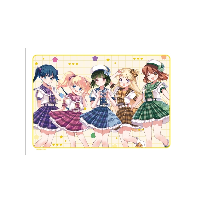 きんいろモザイク 原悠衣先生 描き下ろし 集合 アイドル風衣装ver. A3マット加工ポスター - 公式商品画像 | AniSmile