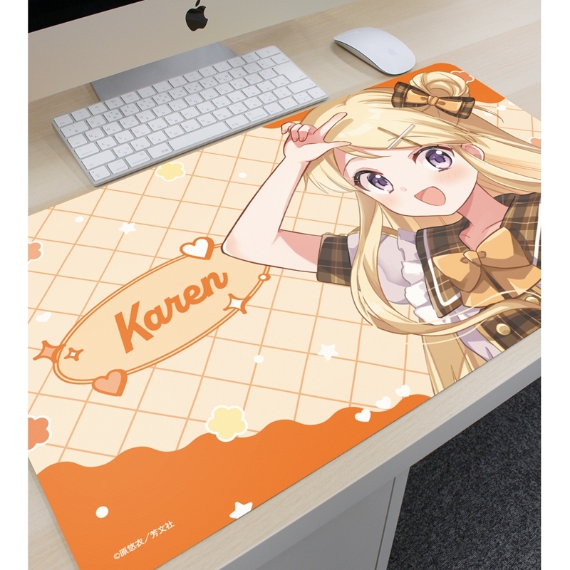きんいろモザイク 原悠衣先生 描き下ろし 九条カレン アイドル風衣装ver. マルチデスクマット 画像 3 | AniSmile