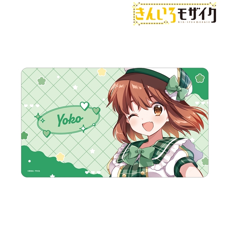 きんいろモザイク 原悠衣先生 描き下ろし 猪熊陽子 アイドル風衣装ver. マルチデスクマット 画像 2 | AniSmile