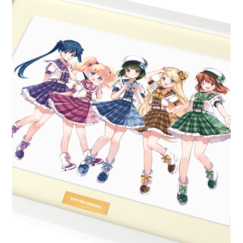 きんいろモザイク 原悠衣先生 描き下ろし 集合 アイドル風衣装ver. A4キャラファイングラフ 画像 3 | AniSmile
