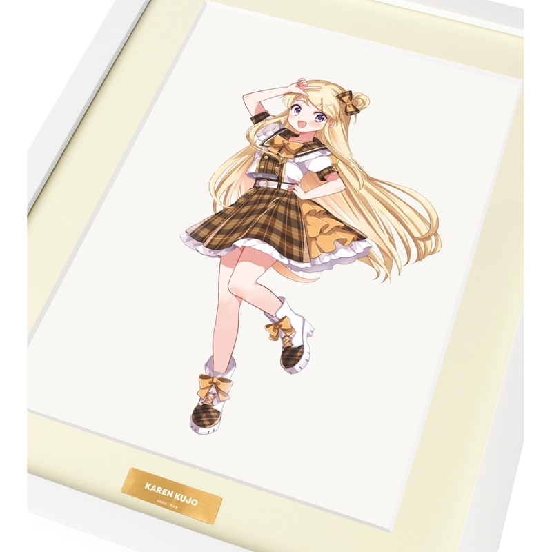 きんいろモザイク 原悠衣先生 描き下ろし 九条カレン アイドル風衣装ver. A4キャラファイングラフ 画像 3 | AniSmile