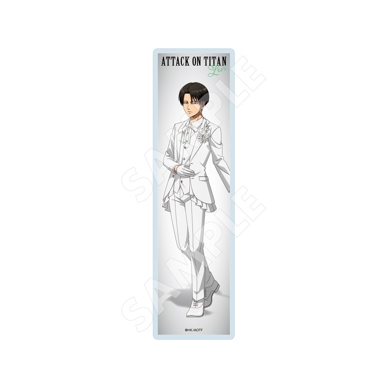 進撃の巨人 Black & White ver. クリアブックマーカー /04 リヴァイ(White) - 公式商品画像 | AniSmile