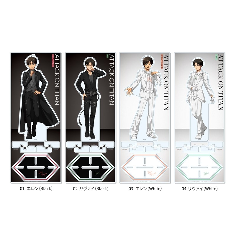 進撃の巨人 Black & White ver. アクリルスタンド(L) /02 リヴァイ(Black) 画像 2 | AniSmile