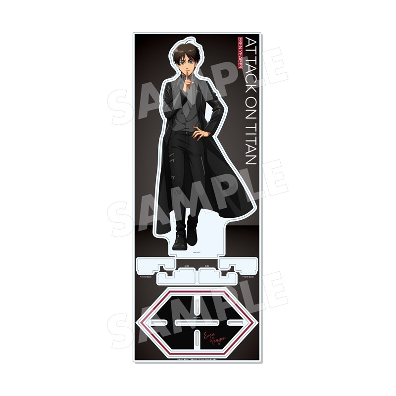 進撃の巨人 Black & White ver. アクリルスタンド(L) /01 エレン(Black) - 公式商品画像 | AniSmile