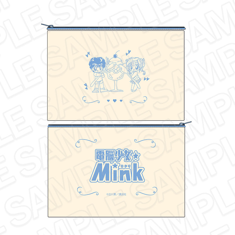 電脳少女☆Mink キャンバスフラットポーチ - 公式商品画像 | AniSmile