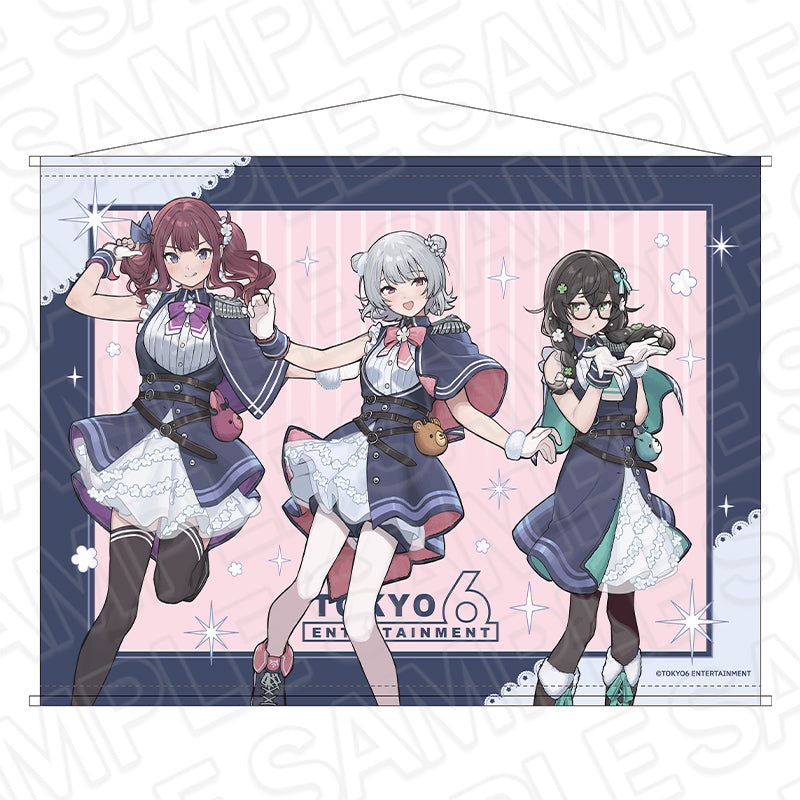 TOKYO6キャラクターズ B2タペストリー SynthesizerV 2.0 ver. - official product image | AniSmile