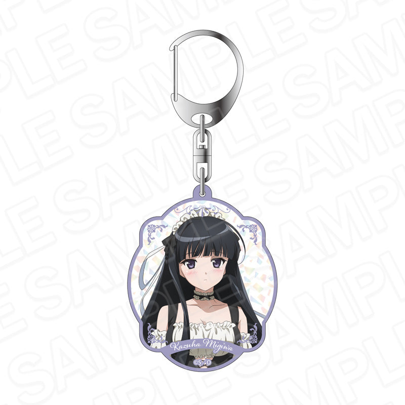 ヨスガノソラ ホログラムアクリルキーホルダー 渚 一葉 たくし上げメイド ver. - AniSmile