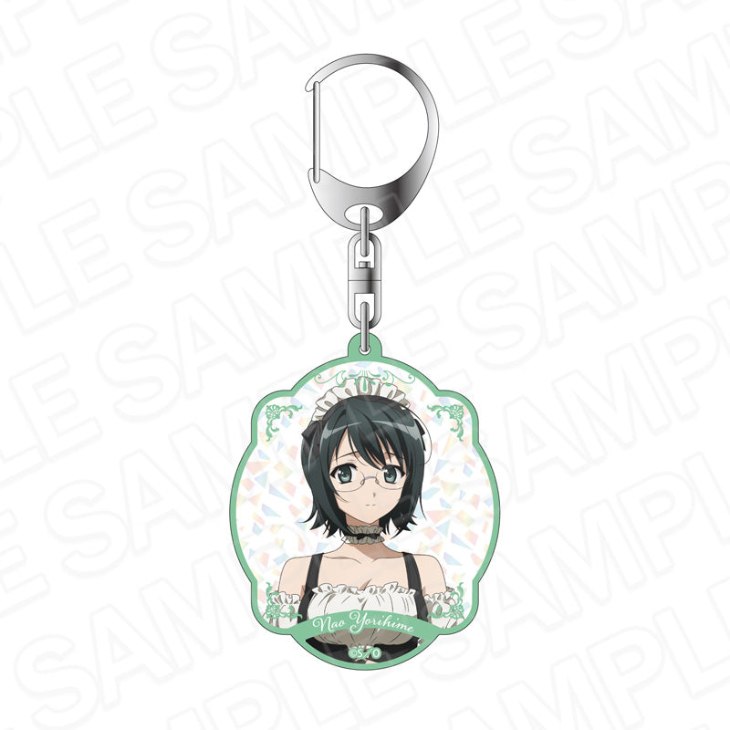 ヨスガノソラ ホログラムアクリルキーホルダー 依媛奈緒 たくし上げメイド ver. - 公式商品画像 | AniSmile