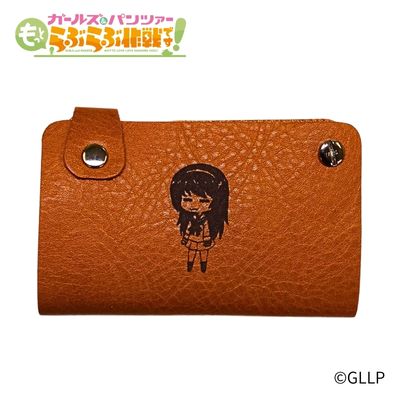 「ガールズ&パンツァー らぶらぶ大作戦です!」レザースライドカードケース 冷泉麻子 - 公式商品画像 | AniSmile