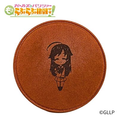 「ガールズ&パンツァー らぶらぶ大作戦です!」レザーコースター 五十鈴華 - 公式商品画像 | AniSmile